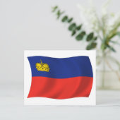 Liechtenstein-Flaggenpostkarte Postkarte (Stehend Vorderseite)