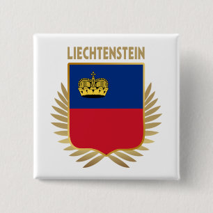 Liechtenstein-Flaggenschild Button
