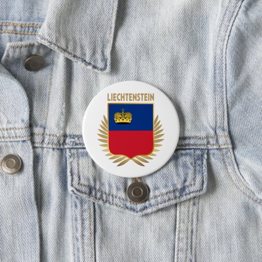 Liechtenstein-Flaggenschild Button (Beispiel)