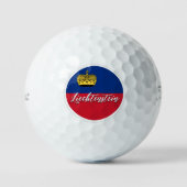 Liechtenstein Golf Balls, Flaggengolfer / Patriote Golfball (Vorderseite)