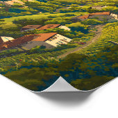 Liechtenstein Illustration Travel Art Vintage Poster (Ecke)