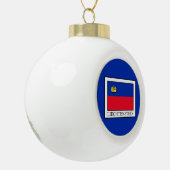 Liechtenstein Keramik Kugel-Ornament (Links)