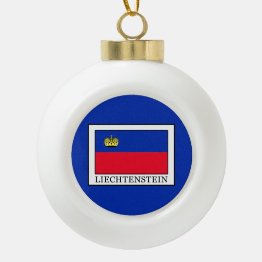 Liechtenstein Keramik Kugel-Ornament (Vorderseite)