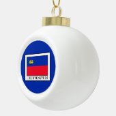 Liechtenstein Keramik Kugel-Ornament (Rechts)