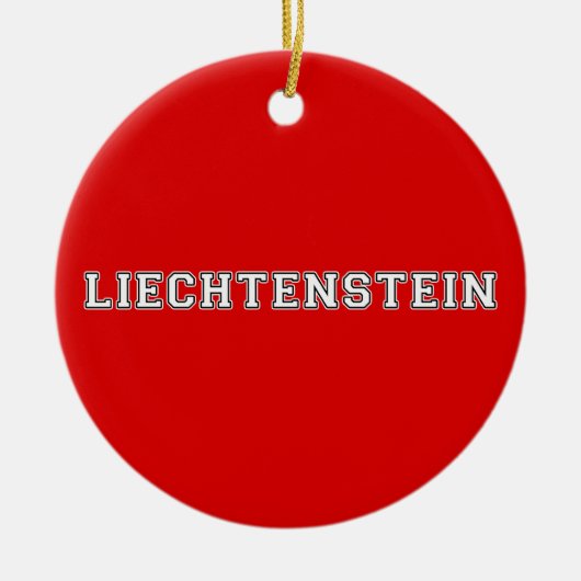 Liechtenstein Keramik Ornament (Vorne)