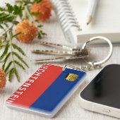 Liechtenstein-Landesflaggetextname Schlüsselanhänger (Vorderseite rechts)