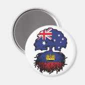 Liechtenstein Liechtensteiner Australien Magnet (Vorderseite/Rückseite)