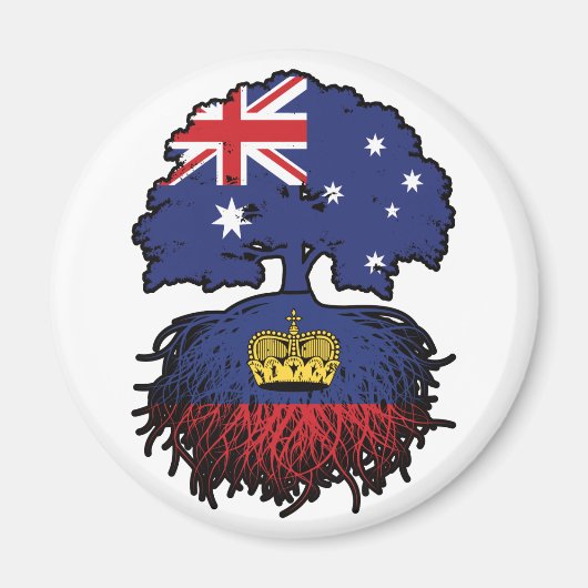 Liechtenstein Liechtensteiner Australien Magnet (Vorne)