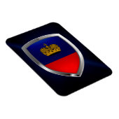 Liechtenstein Metallic Emblem Magnet (Rechte Seite)