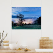 Liechtenstein Nachtlandschaft Foto Poster (Küche)