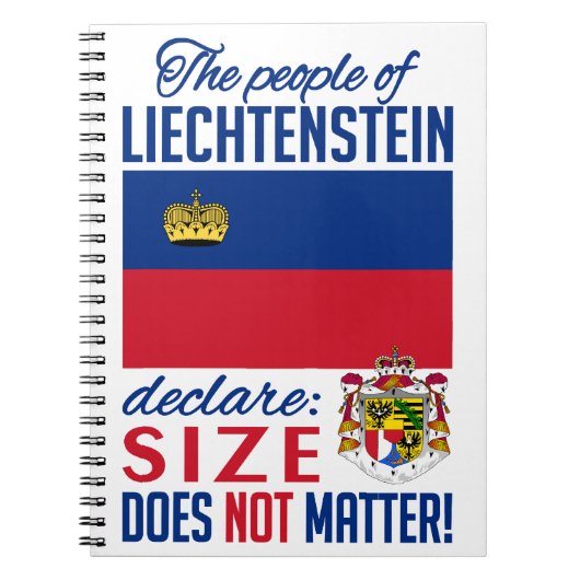 Liechtenstein Notebook Notizblock (Vorderseite)