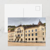 Liechtenstein Parlament Feiertagspostkarte (Vorne/Hinten)
