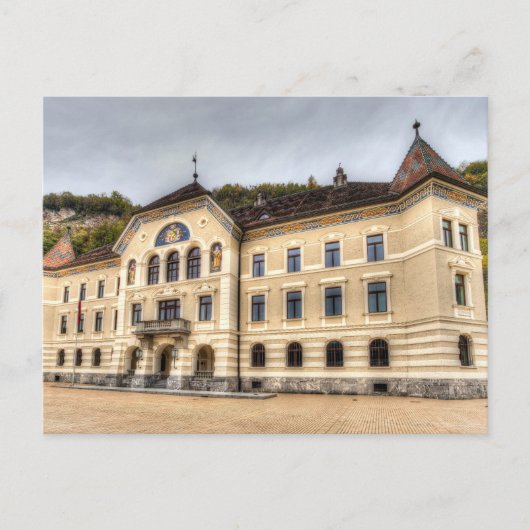 Liechtenstein Parlament Feiertagspostkarte (Vorderseite)