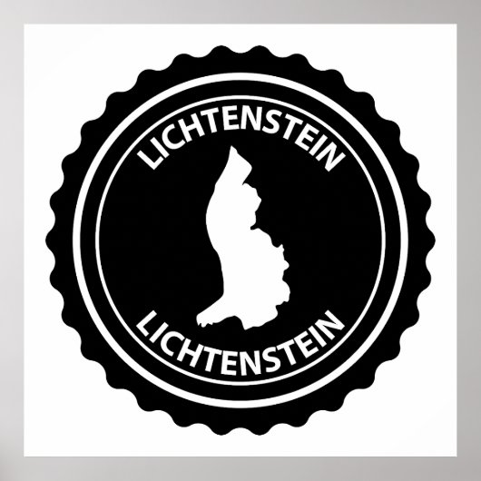 Liechtenstein Poster (Vorne)