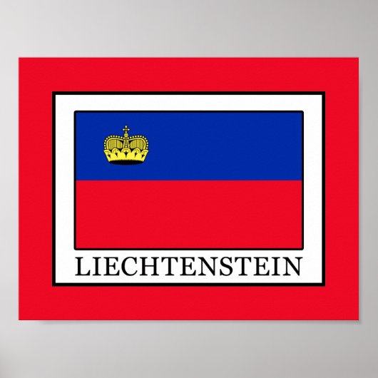 Liechtenstein Poster (Vorne)