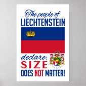 Liechtenstein-Poster Poster (Vorne)