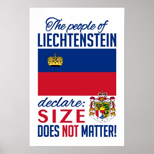 Liechtenstein-Poster Poster (Vorne)