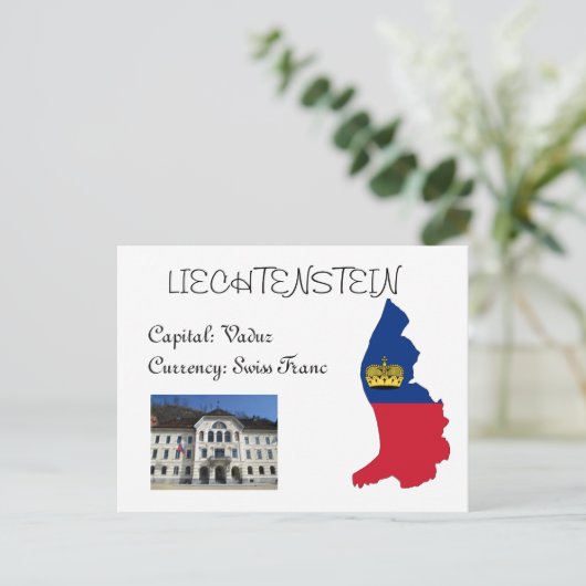 Liechtenstein Postkarte (Stehend Vorderseite)