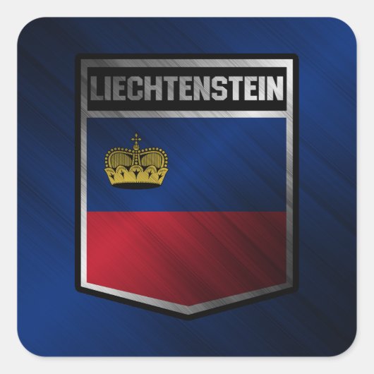 Liechtenstein Quadratischer Aufkleber (Vorderseite)
