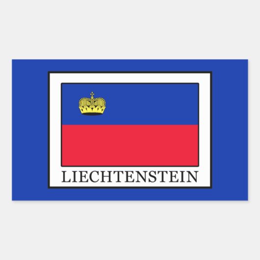 Liechtenstein Rechteckiger Aufkleber (Vorderseite)