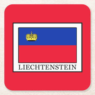 Liechtenstein Rechteckiger Pappuntersetzer