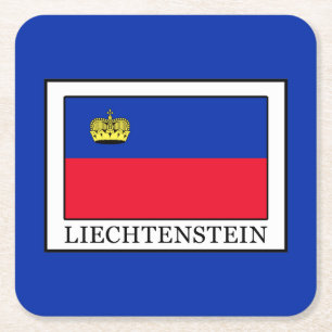 Liechtenstein Rechteckiger Pappuntersetzer