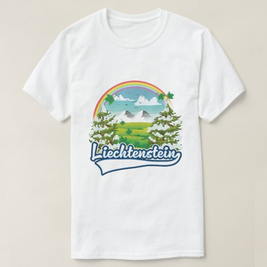 Liechtenstein-Reiselogo T-Shirt (Design vorne)
