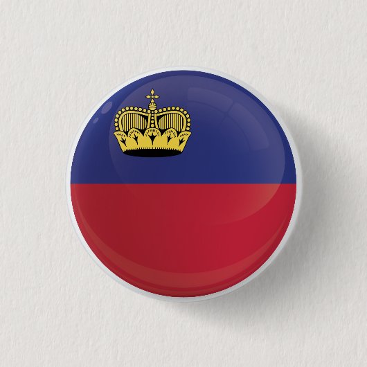 Liechtenstein-Round-Icon-Flagge Button (Vorderseite)