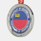 Liechtenstein-RundEmblem Ornament Aus Metall (Links)