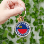 Liechtenstein-RundEmblem Schlüsselanhänger (Hand)