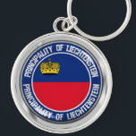 Liechtenstein-RundEmblem Schlüsselanhänger<br><div class="desc">Liechtenstein-RundEmblem</div>