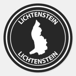 Liechtenstein Runder Aufkleber
