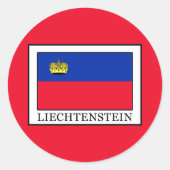 Liechtenstein Runder Aufkleber (Vorderseite)