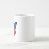 Liechtenstein-Schmetterlingsflagge Kaffeetasse (Mittel)