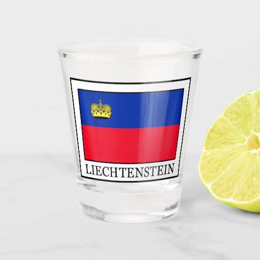 Liechtenstein Schnapsglas (Vorderseite)