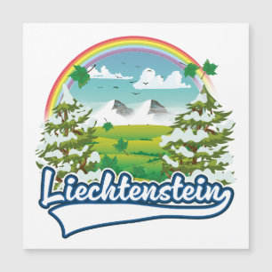 Liechtenstein Travel Logo Magnetkarte
