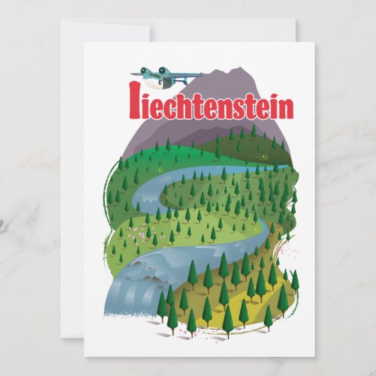 liechtenstein Travel Poster (Rückseite)