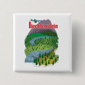 liechtenstein Travel Poster Button (Vorderseite)
