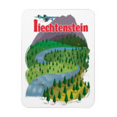 liechtenstein Travel Poster Magnet (Vertikal)
