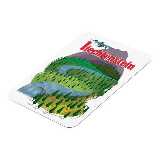 liechtenstein Travel Poster Magnet (Linke Seite)
