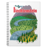 liechtenstein Travel Poster Notizblock (Vorderseite)