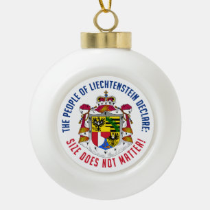 Liechtenstein-Weihnachtsverzierung Keramik Kugel-Ornament
