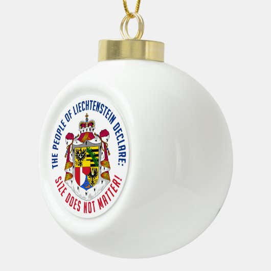 Liechtenstein-Weihnachtsverzierung Keramik Kugel-Ornament (Rechts)