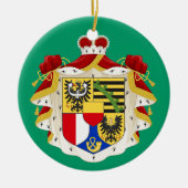 Liechtenstein* Weihnachtsverzierung Keramikornament (Vorne)