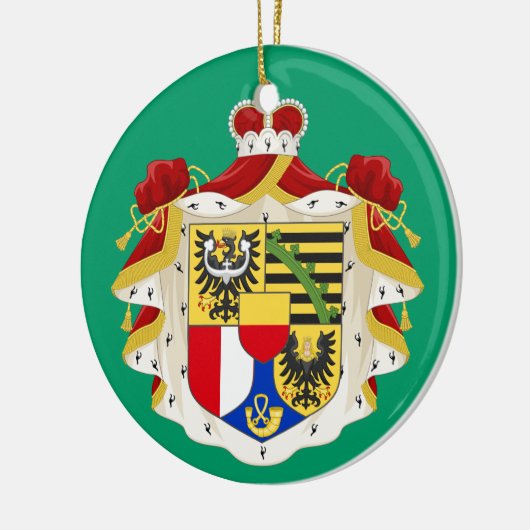 Liechtenstein* Weihnachtsverzierung Keramikornament (Links)