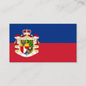 Liechtensteiner Flag & Coat of Arms Visitenkarte (Vorderseite)
