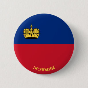 Liechtensteiner Flagge Charming Patriotic Button