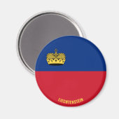 Liechtensteiner Flagge Charming Patriotic Magnet (Vorderseite/Rückseite)