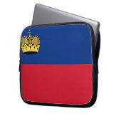 Liechtensteiner Flagge Laptopschutzhülle (Vorderseite Links)
