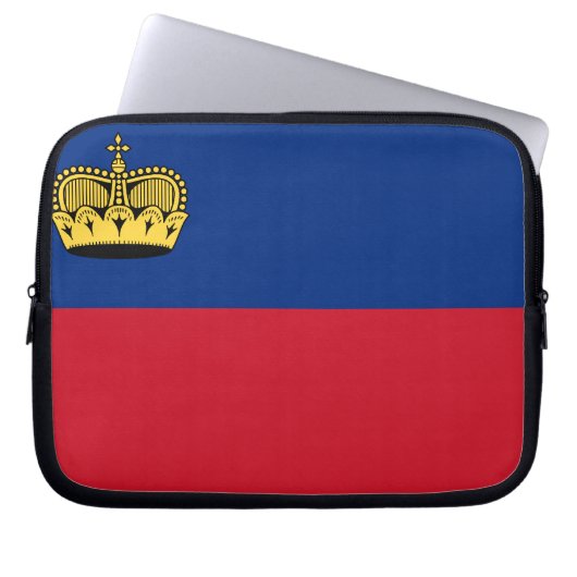 Liechtensteiner Flagge Laptopschutzhülle (Vorderseite)